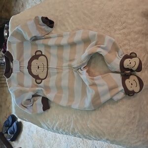 Carter's fleece, pajamas.